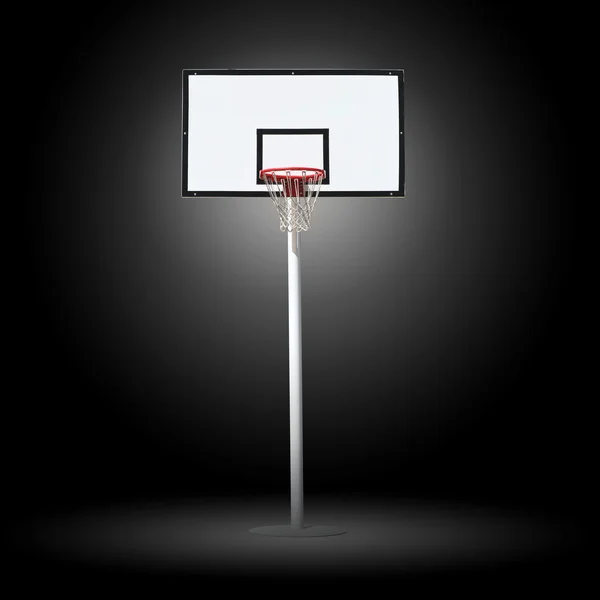 Basketball hoop with spotlights — Stock Photo, Image