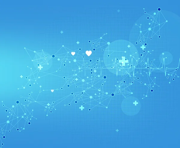 3D molekül tıbbi arka plan