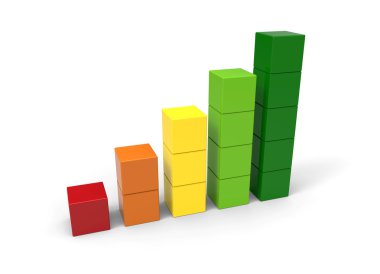 3D yükselen bloklar