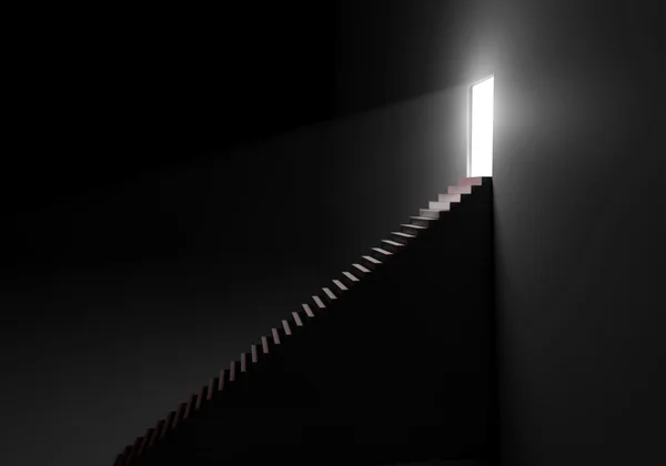 Escalera a la luz — Stok fotoğraf