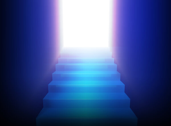 Stairway to heaven in the light