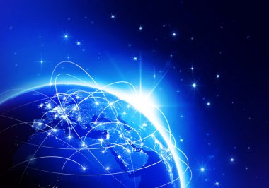 Dünya haber mavi (Nasa tarafından döşenmiş bu görüntü unsurları)