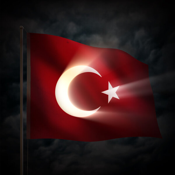 Türk bayrağı — Stok fotoğraf