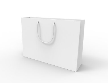 Beyaz alışveriş çantası