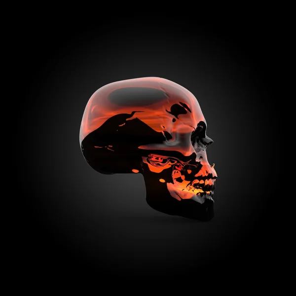 Cráneo de fuego — Foto de Stock