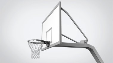 Basketball hoop isolated clipart