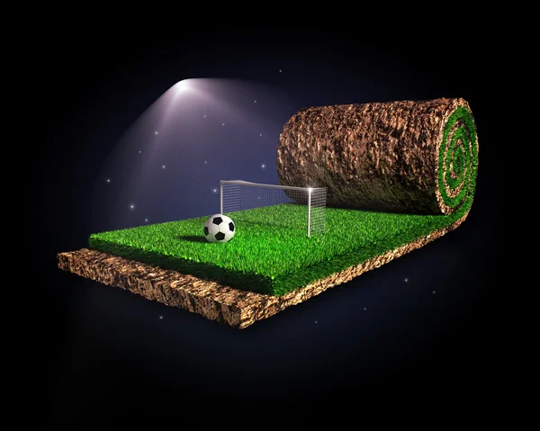 Soccer surrealistiskt koncept — Stockfoto
