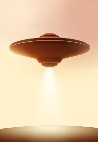 UFO in de lucht — Stockfoto