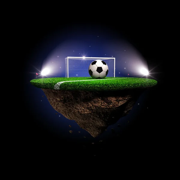 Soccer surreal stadium — Stock Photo, Image