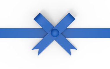 Blue ribbon 3d