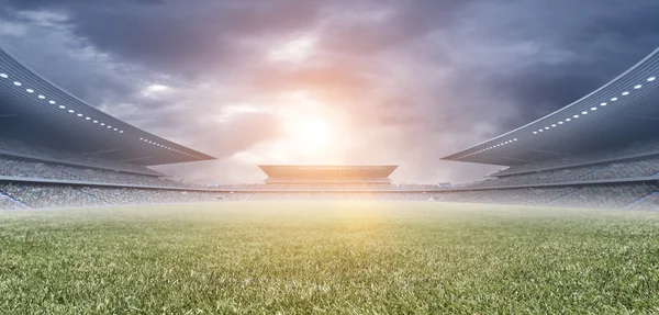 Piłka nożna stadion tło — Zdjęcie stockowe