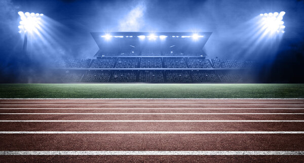 athletics stadium background