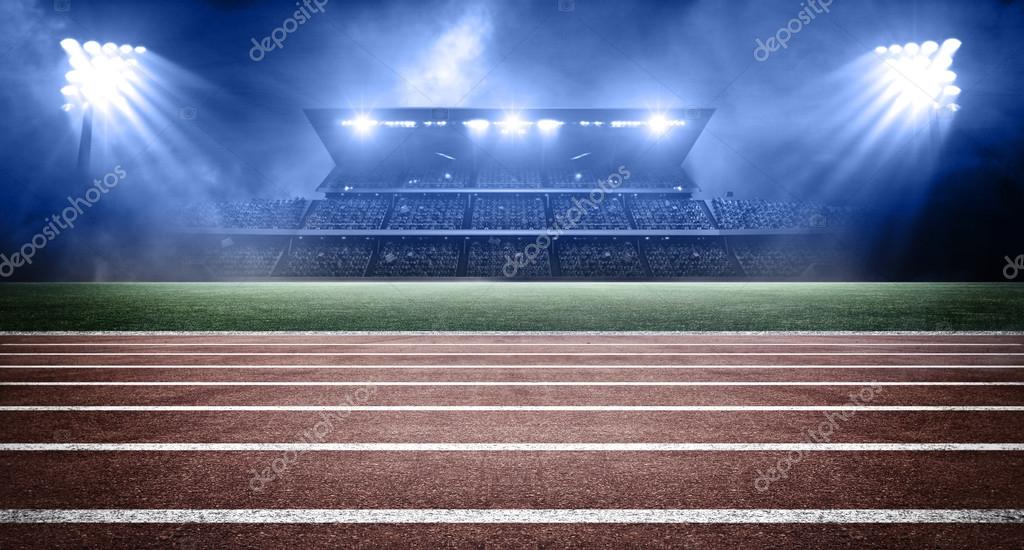 Athletics stadium background — Stock Photo © efks 92877804