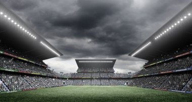 Soccer stadium concept clipart