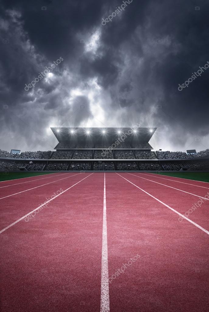 athletics stadium background — Stock Photo © efks 95802282