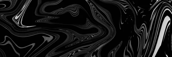 Noir Blanc Fond Effet Liquide Abstrait Texture Motif Marbre — Photo