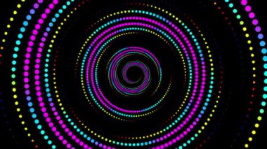 Soyut nokta çizgi çember gradyan teknoloji arkaplanı