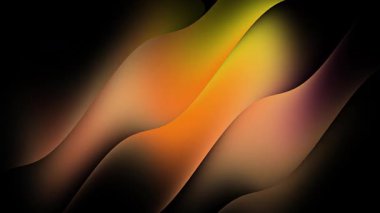 Soyut dinamik dalga sıvı sıvı fütüristik neon parlak cam bozulması siyah arkaplan üzerinde