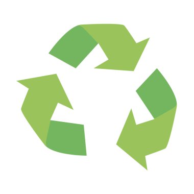 Yeşil geri dönüşüm işareti 