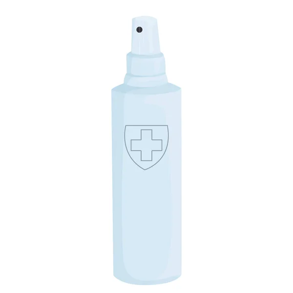 Spray Antisettico Isolato Sfondo Bianco Mockup Farmaci Kit Pronto Soccorso — Vettoriale Stock