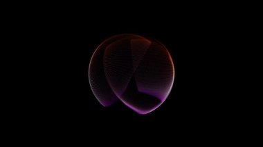 Çeşitli geçiş ve dönüşlere sahip animasyon küresel nesne, çeşitli kozmik nesnelerin olası simülasyonu.