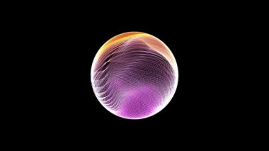 Çeşitli geçiş ve dönüşlere sahip animasyon küresel nesne, çeşitli kozmik nesnelerin olası simülasyonu.
