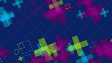 Çeşitli geometrik şekillerin zaman dizisi sırasında uzayda çeşitli geçiş, dönüşüm ve dönüşümlerle canlandırılması.