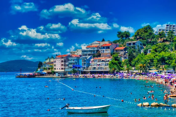 Neum Bosnia Herzegovina July 2020 Повітряний Вид Над Прибережним Регіоном — стокове фото