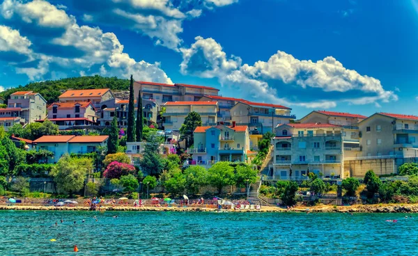 Neum Bosnië Herzegovina Juli 2020 Luchtfoto Boven Kustgebied Stad Neum — Stockfoto