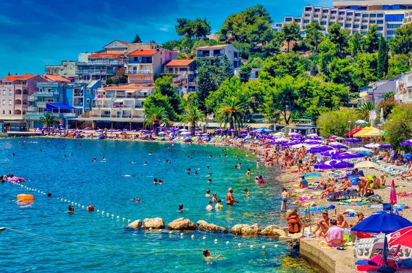 Neum Bosnien Und Herzegowina Juli 2020 Luftaufnahme Der Küstenregion Der — Stockfoto