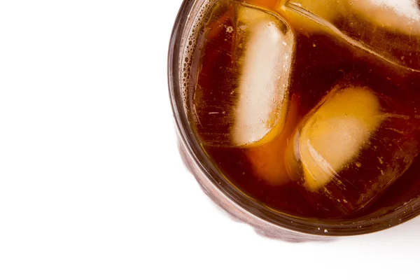 Buzlu çay ile cam — Stok fotoğraf
