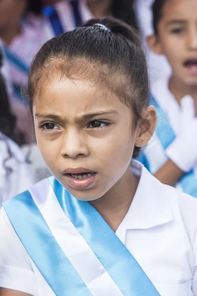 Děti slaví Den nezávislosti střední Amerika — Stock fotografie