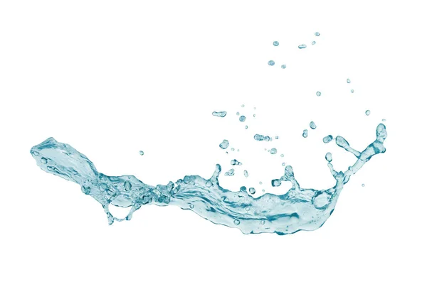 白を基調とした飲料水と抽象的な水のスプラッシュ — ストック写真