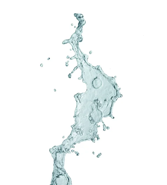 Pitná Voda Abstraktní Voda Stříkající Izolované Bílém Pozadí — Stock fotografie