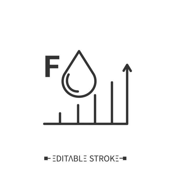 Fett innehåll linje ikon.Redigerbar vektor illustration — Stock vektor