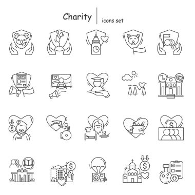 Sadaka ve gönüllü satır simgeleri ayarlandı