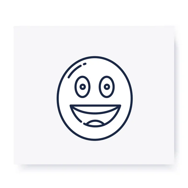 ไอคอนแถวหน้ายิ้ม ภาพประกอบที่แก้ไขได้ — ภาพเวกเตอร์สต็อก