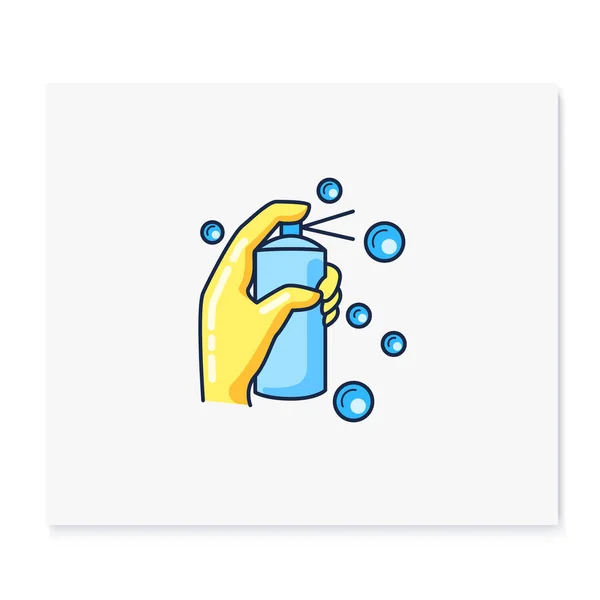 Icono de color spray limpieza — Vector de stock