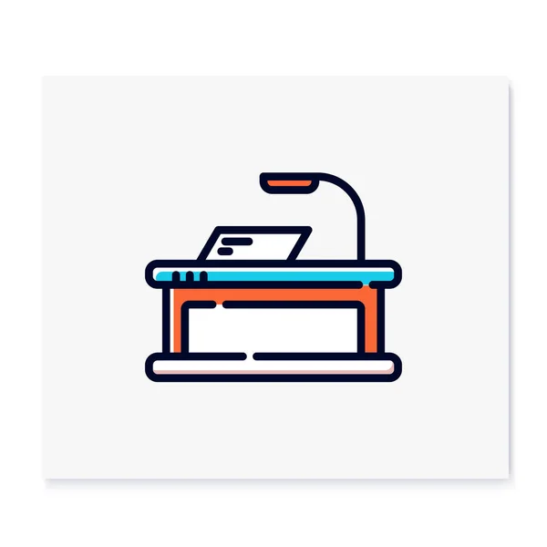 Smart table color icon — Stock Illustration Smart table color icon Vector Graphics