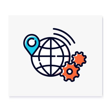 Uzak çalışma akışı renk simgesi