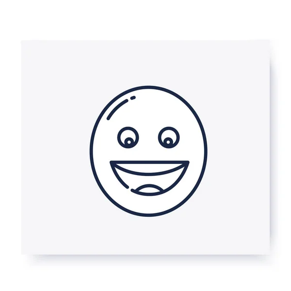 ไอคอนแถวหน้ายิ้ม ภาพประกอบที่แก้ไขได้ — ภาพเวกเตอร์สต็อก
