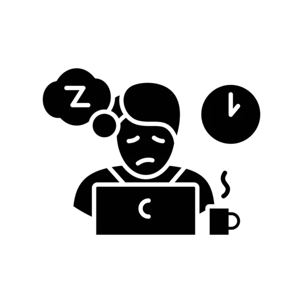 Siesta diaria necesita icono de glifo — Vector de stock