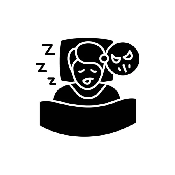 Nightmares glyph icon — Stock Vector