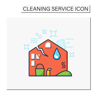 Afet temizleme renk simgesi