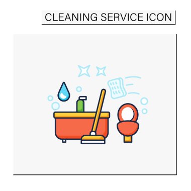 Banyo temizleme renk simgesi