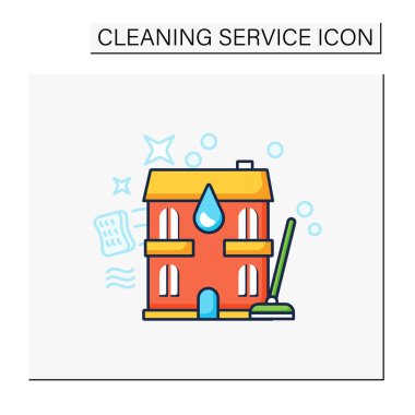 İkamet temizleme renk simgesi