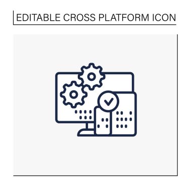 Platformlar arası programlama çizgisi simgesi
