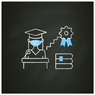 Akademik kariyer tebeşir simgesi