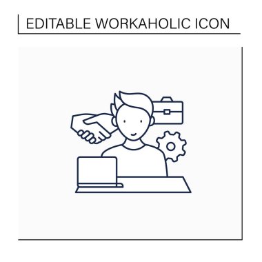 İşçilik çizgisi simgesi