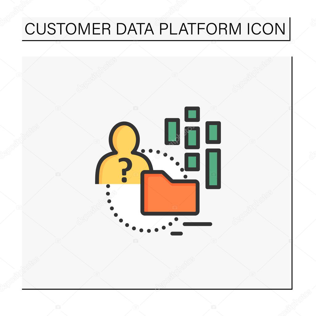 Anonymous data color icon